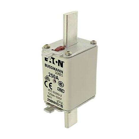 EATON 250NHG1B FUSIBLE NH AVEC AFFICHEUR DE SÉCURITÉ MÉCANIQUE TAILLE DU FUSIBLE = 1 250 A 500 V 3 PC(S)