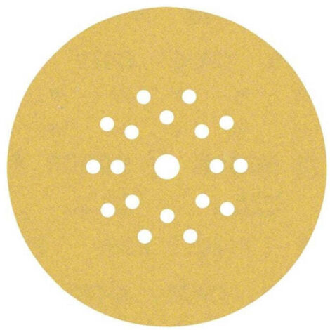 BOSCH ACCESSORIES 2608901677 PAPIER ABRASIF POUR PONCEUSE POUR CLOISON SÈCHE GRAIN 40, 80, 120, 180 (Ø) 225 MM 6 PC(S) (1/5)