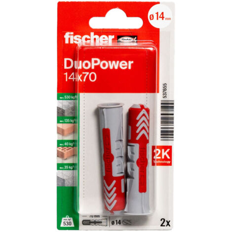 FISCHER FIXATION 4048962257199 537655 DUOPOWER 14X70 /2K NV, GRIS, TAILLE UNIQUE