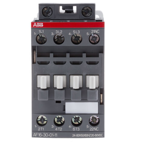 Contacteur ABB série AF16, 3 pôles , 3NO, 30 A, 24 V (c.a./c.c.), 7,5 kW ( Prix pour 1 )