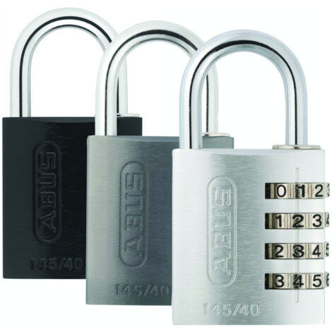 Abus – Cadenas à combinaison aluminium 40mm – Résistant à la corrosion – Code personnalisable 4 chiffres – Sécurise objets divers