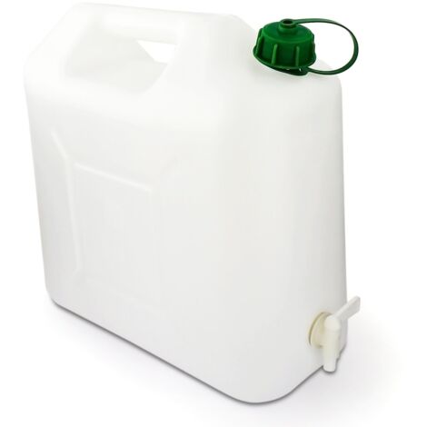 EDA – Jerrican alimentaire 15L naturel – Boîte de stockage étanche – Résistant aux UV – Pour conservation des aliments
