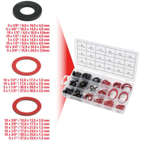 KS TOOLS 970.0190 ASSORTIMENT DE BAGUES D'ÉTANCHÉITÉ POUR PLOMBERIE (1/5)
