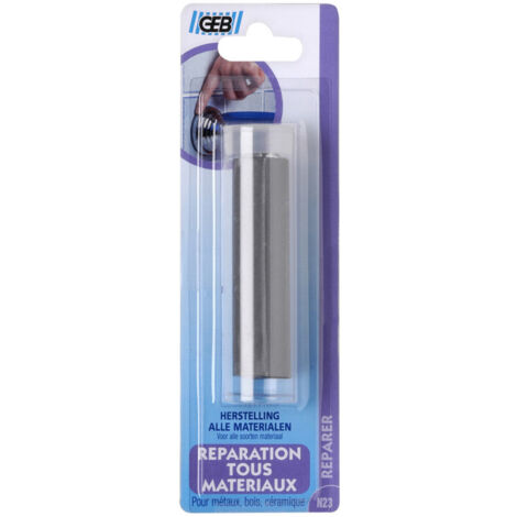 GEB - Mastic pâte époxy réparation tous matériaux tube 82 mm (1/2)