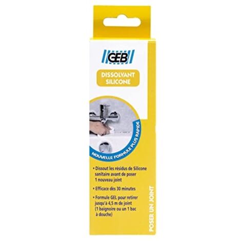 GEB DISSOLVANT JOINT DE SILICONE EN TUBE 125 ML INCOLORE 199600 (1/2)