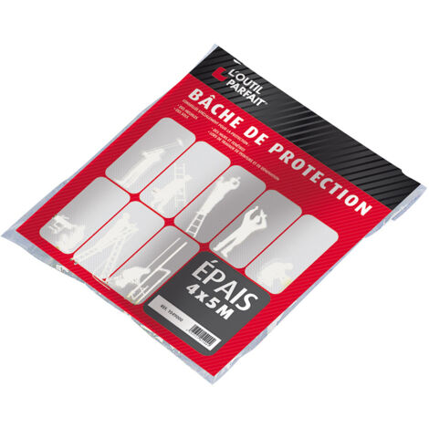 BACHE PROTECTION EPAISSE 4X5ML L'OUTIL PARFAIT 1049000 (1/4)