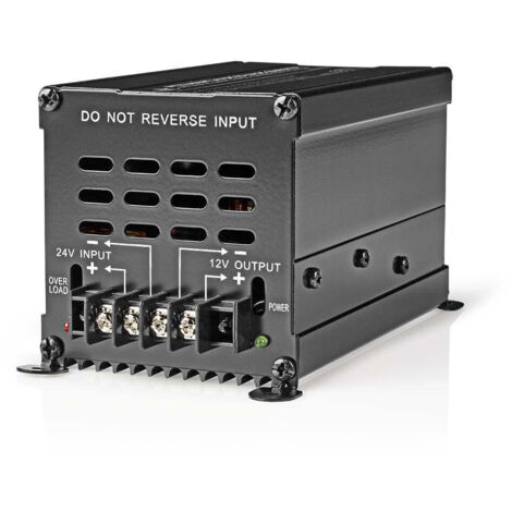 CONVERTISSEUR D'ALIMENTATION 24 V C.C. - 12 V C.C. SORTIE 20 A NEDIS 5412810300716 (1/5)