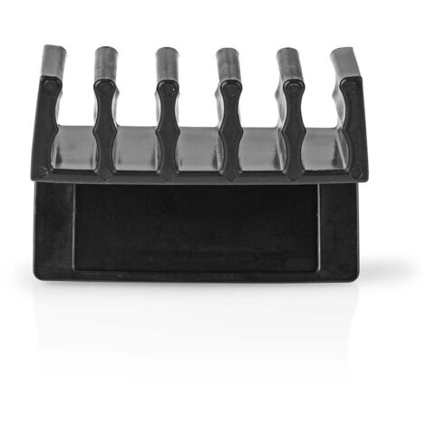 CMGC21052BK Nedis Lot de 2 Clips de câbles Click & Go - 5 slots jusqu'à 7.1 mm - Noir - Lot de 3 Clips 5 slots pour câbles de 7.1 mm max (1/5)