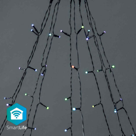 NEDIS SMARTLIFE - LED DÉCORATIVE - ARBRE - RGB - 180 LED'S - EXTÉRIEUR - MOTIFS DE MOUVEMENT - 10 X 2M - ANDROID/IOS (1/5)