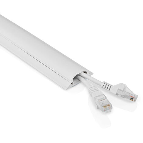 GESTION DES CÂBLES CONDUIT 1 PIÈCES ÉPAISSEUR MAXIMALE DU CÂBLE: 16 MM PVC BLANC NEDIS CMDT4516WT500 (1/5)