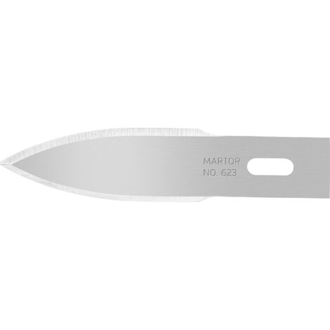 MARTOR 623.50 LAME CONVEXE ''N° 623'', ARGENT, SET DE 10 PIÈCES (1/4)