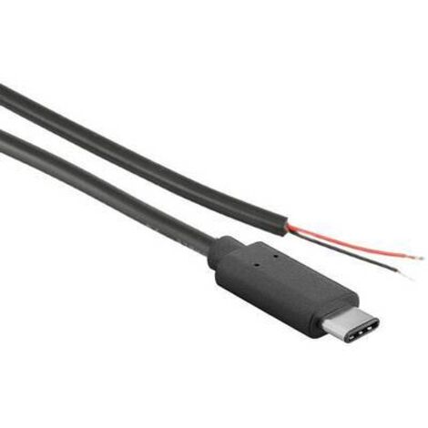 CÂBLE DALIMENTATION JOY-IT K-1473 RASPBERRY PI, ARDUINO, BANANA PI, CUBIEBOARD [1X USB-C™ MÂLE - 1X EXTRÉMITÉ(S) OUVERTE(S)] 1 M (1/3)