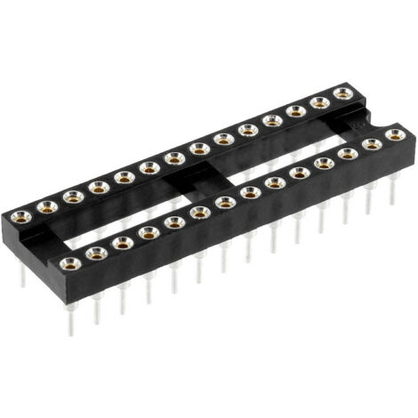 econ connect PZ28AB Support de circuits intégrés Nombre de pôles: 28 contacts de précision 1 pc(s) Tube S597382 (1/4)