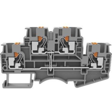 Degson DSKK4-01P-11-50-A(H) Bloc de jonction traversant à 2 étages Push-In gris 1 pc(s) Q235092 (1/2)