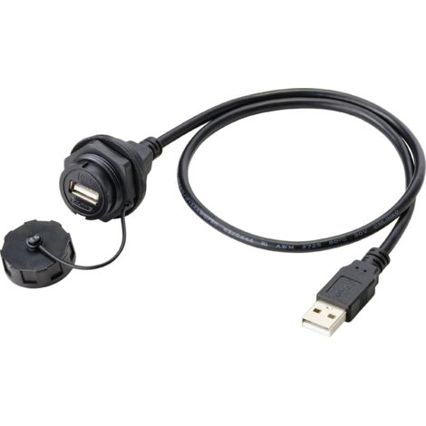 EMBASE USB 2.0 TYPE A EMBASE FEMELLE TC-9554652 TRU COMPONENTS CONTENU: 1 PC(S) (1/5)