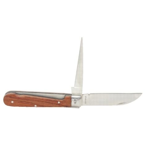 KS TOOLS 907.2188 COUTEAU ÉLECTRICIEN À LAME DROITE ET POINÇON