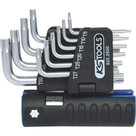 Jeu de clés mâles Torx 3 en 1,10 pcs courtes (1/4)