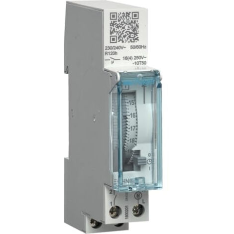 INTERRUPTEUR HORAIRE HAGER EHN01116A 230V AVEC RÉSERVE