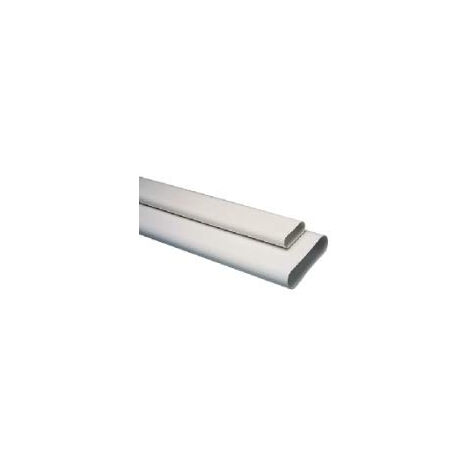 Aldes – Raccord VMC minigaine barre 1m D125mm ultra plat – Conduit rigide pour ventilation cachée – 11023085