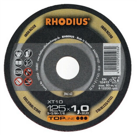 DISQUE À TRONÇONNER XT10 - GAMME TOPLINE HYDROPROTECT - 125 - 1,5 - 22,23 - 41-PLAT KAYSER 4000841295 (1/4)