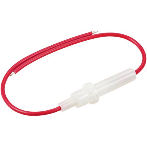 TRU COMPONENTS TC-10357416 PORTE-FUSIBLE ADAPTÉ POUR (FUSIBLES) FUSIBLE 6,3 X 32 MM 5 A 24 V/DC 1 PC(S) (1/3)