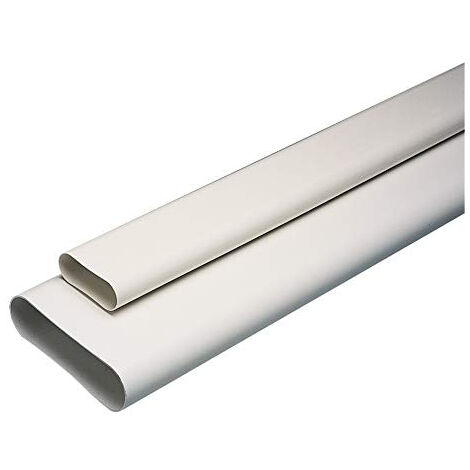 Aldes – Minigaine barre plate D80mm 1m 11091101 – Réducteur et manchon VMC – Faible encombrement pour faux plafond – Rigidité pour pertes de charge réduites