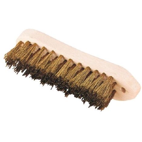 L'Outil Parfait – Brosse violon souple 205mm – Fil laitonné pour surfaces délicates – 5 rangs – Manche en bois pour un contrôle optimal