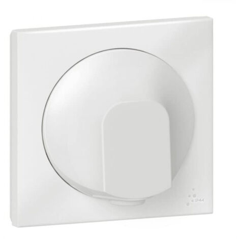 Sortie de câble IP44 dooxie – Plaque finition blanc – Pour chantiers humides – Installation facile – Legrand