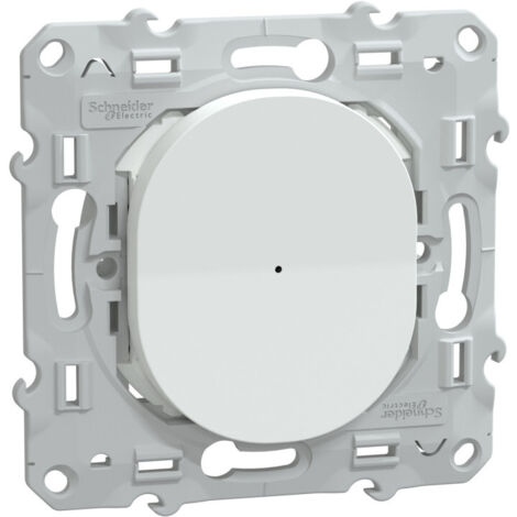 SCHNEIDER WISER OVALIS BOUTON POUSSOIR 10A ZIGBEE BLANC - S320530W (1/5)