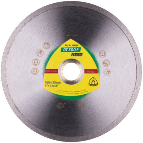 Disque diamant 200x1,9x25,4/30 KLINGSPOR DT300F (1/2)