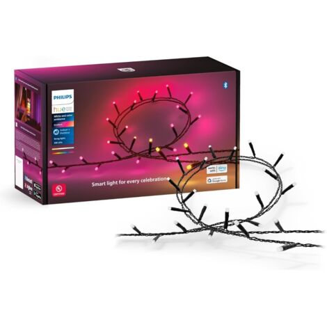 Philips – Guirlande lumineuse de Noël 250 LEDs 20m – Connectée avec Alexa, Google Assistant, Apple Homekit – Alimentation secteur (1/10)
