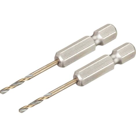 DEWALT DT20600-QZ HSS-G FORET POUR LE MÉTAL 2 PIÈCES 2 MM LONGUEUR TOTALE 55 MM PROTÉGÉ CONTRE LA CORROSION HEXAGONAL 2 PC(S) (1/3)