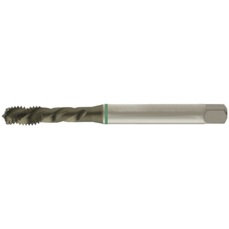 Taraud machine pour trous borgnes à gauche, sans revêtement, DIN 371 B, Filetage M6, Pas 1,0 mm, Long. totale : 80 mm, queue Ø 6,0 mm