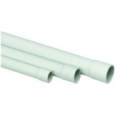 Tube rond PVC, 2 m EN 20 mm, gris
