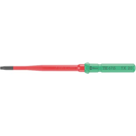 Wera Kraftform Kompakt VDE 67 iS TX 20 x 157 mm TIE pour électricien TORX Lame interchangeable TX 20 Q833743 (1/5)