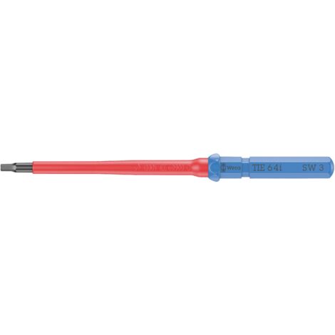 WERA KRAFTFORM KOMPAKT VDE 64 I 3,0 X 157 MM TIE POUR ÉLECTRICIEN 6 PANS INTÉRIEURS LAME INTERCHANGEABLE 3.0 MM 05006519001 (1/5)