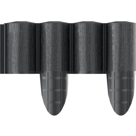PALISSADE DE JARDIN ÉCOLOGIQUE 2,4 M ANTHRACITE - C 34-032 (1/2)