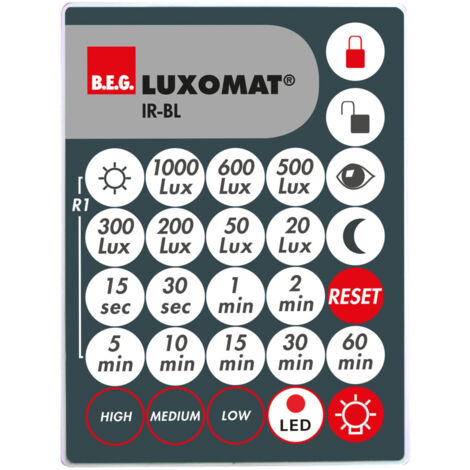 Télécommande de programmation pour détecteurs BL2, BL4 et BL4-K/C – Compatible avec systèmes domotiques – Installation facile et rapide – B.E.G (1/3)