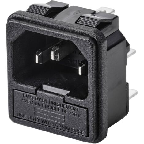 TRU COMPONENTS TC-10088372 CONNECTIQUE POUR APPAREILS RÉFRIGÉRANTS EMBASE MÂLE VERTICALE NOMBRE TOTAL DE PÔLES: 3 10 A NOIR 1 PC (1/4)