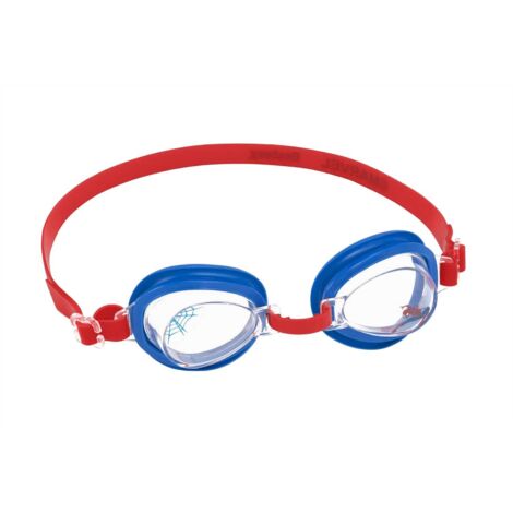 Lunettes De Natation Enfant Spider-Man - Anti-buée, Protection UV, Bandeau Silicone Ajustable, Motif Héros, Avec étui