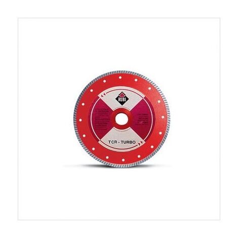 Rubi – Disque diamanté Turbo TCR-115 125 mm – Coupe précise carrelage grès porcelainique – Épaisseur 1,4 mm – Structure robuste assemblée au laser