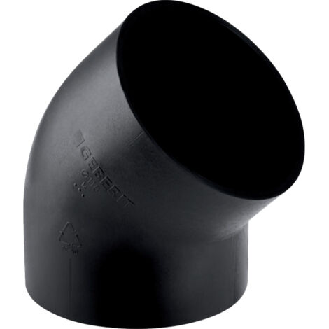 Coude PE GEBERIT 45° D.125 mm - 368.045.16.1 (1/2)