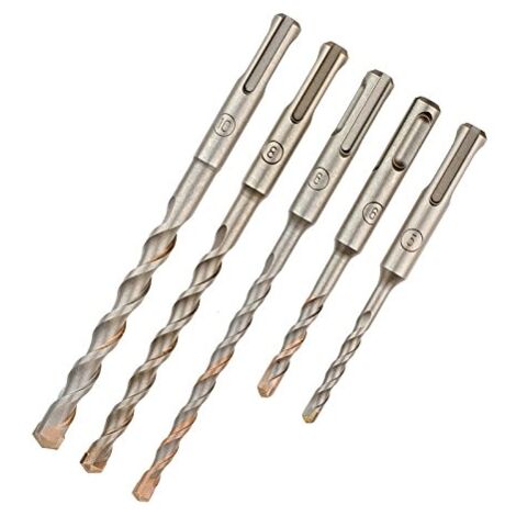 Dewalt – Jeu de marteaux perforateurs 5 pièces SDS-plus – Diamètre 5-10 mm – Pour béton armé et maçonnerie – Tête de forage optimisée - DT60301-QZ