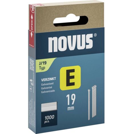 CLOUS E TYPE J 19 MM 1000 PC(S) NOVUS 044-0090 (1/2)