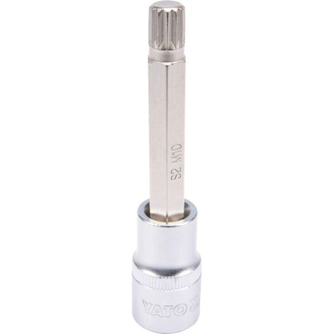'YATO YT-04353 - SOCKET BIT SPLINE 1/2 M10 L100 MM (1/4)
