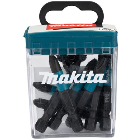 Embout pour visseuse PH2-50 – Lot de 10 étuis à rabat – Pour vis à tête fraisée – Compatible avec visseuses Makita (1/5)
