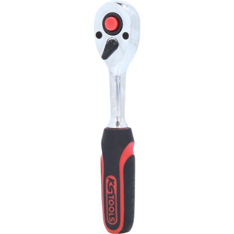 KS TOOLS CLIQUET RÉVERSIBLE CHROMEPLUS 1/4'' - 72 DENTS - POIGNÉE EN PLASTIQUE - 915.1490 (1/5)