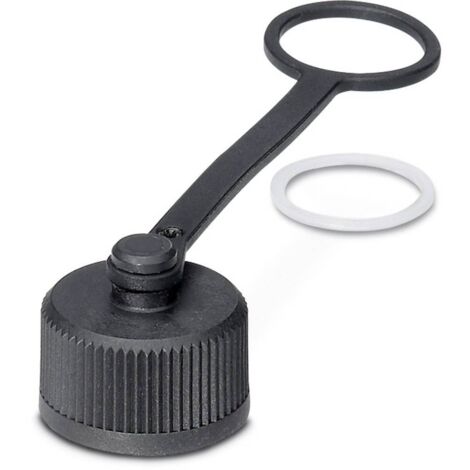 CACHE DE PROTECTION M12 CONTENU: 5 PC(S) PHOENIX CONTACT PROT-M12 FS-PA-CHAIN-EYE-DM14 1456190 (1/3)