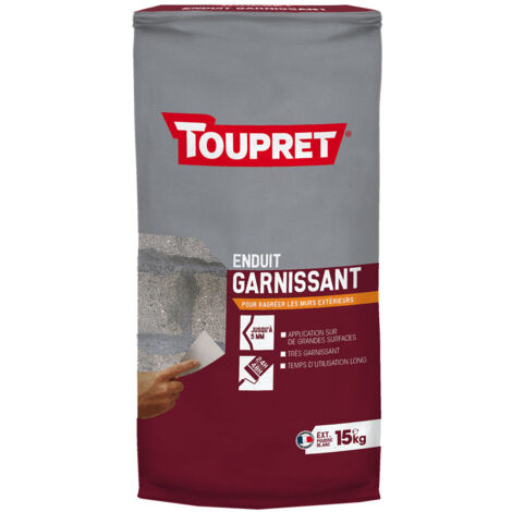 ENDUIT GARNISSANT POUDRE 15KG EXTERIEUR POUDRE TOUPRET BCGAREX15