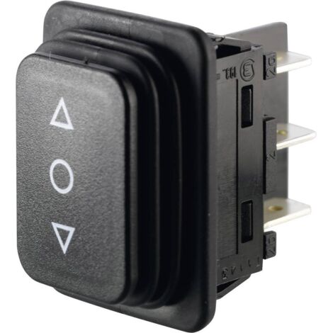Interrupteur à bascule 250 V/AC 14 A – Mode de pose électricité – IP65 pour environnements humides – 2 X (ON)/OFF/(ON) – Marquardt (1/2)